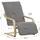 Homestyle4u Relaxsessel Cord 66 x 94 x 62 cm Grau mit Liegefunktion