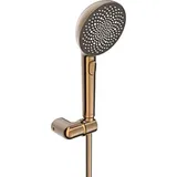 Hansa HANSAAURELIA Handbrause-Set 4717012081 Wandmontage, d= 110mm, 3-strahlig, Bronze gebürstet