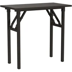 Konferenztisch, Klapptisch 80 x 40 cm, Schreibtisch, Robust Metallrahmen, Schwarz