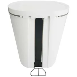 Denox Pedalbin Oval 25 l Weiß