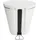 Denox Pedalbin Oval 25 l Weiß