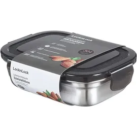 Lock & Lock Lock&Lock Edelstahl 320 ml mit schwarzem Deckel