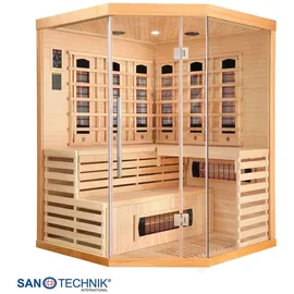 SANOTECHNIK Infrarotkabine Deluxe 3-4 Pers. 150x150x200 cm