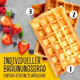GOURMETmaxx Waffeleisen Waffeln | Silber