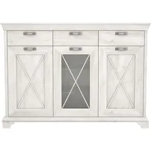 Forte Kashmir Vitrine 48,3 x 177,7 x 127,7 cm PINIE WEISS