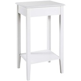 Haku-Möbel HAKU Möbel Beistelltisch weiß 43,0 x 36,0 x 76,0 cm