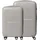 Relaxdays Kofferset 2-tlg. beige/schwarz