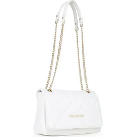 Valentino Ocarina Schultertasche Kunstleder Gold/Weiß
