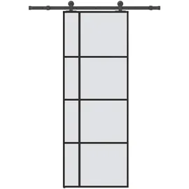 vidaXL Schiebetür rechts 76 x 205 cm grau