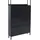 Mendler Schuhkipper 201 x 80 x 20 cm schwarz