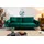 Riess-Ambiente Retro Schlafsofa DIVANI 220cm smaragdgrün Samt goldene Metallfüße 3-Sitzer mit Bettfunktion