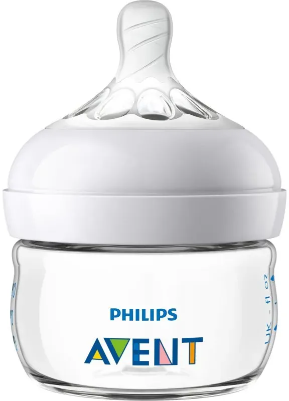 Philips Avent Natural SCF039/17 Babyflasche First Flow, 0 m 60 ml