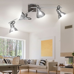 Decken Lampe Wohn Ess Zimmer Beleuchtung Holz Optik Spot Strahler verstellbar TRIO 805000430