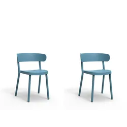 Resol CASINO Stuhl Indoor, Outdoor Set 2 Retroblau