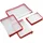 FolderSys Reißverschlussbeutel A5 transparent/rot 0,5 mm, 1 St.