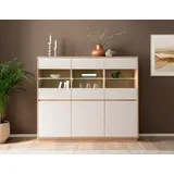 Home Affaire Highboard Sonora 164 x 138 x 40 cm Eiche Artisan / Kaschmir