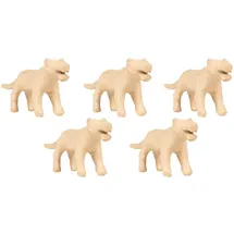 Décopatch Pappmaché Tierfiguren Set 16x4x8cm (5er Set)