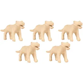 Décopatch Pappmaché Tierfiguren Set 16x4x8cm (5er Set)