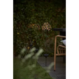 Star Trading LED-Solar-"Firework", schwarz, Edelstahl