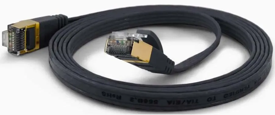 Wantec FTP-Patchkabel Cat.6A sw 7088 sw 0,5m