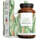 NATURTREU® Flohsamenschalen Kapseln hochdosiert - 2000mg Flohsamenschalen Pulver je Tagesdosis - Flohsamen Verdauungs Komplex * mit, Calcium, Fenchel & Süßholzwurzel - 120 Kapseln vegan
