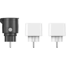 Hama Smart Steckdosen Set, 2x innen, 1x WLAN Steckdose Outdoor (Matter Smart Home Standard, universal, mit App und Sprachsteuerung, smarte Steckdose als Zeitschaluhr, 3680 W, IP44)