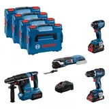 Bosch Professional 18V Profi Set Elekriker(GSR;GDX;GBH;GOP) (0615990N34)