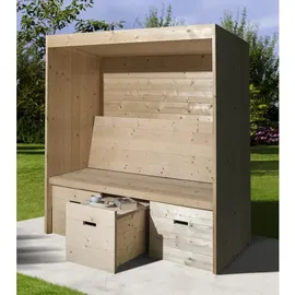 Weka Sitzlaube Bozen 173 x 194 x 86 cm Beige