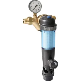 SYR Duo DFR Rückspülfilter mit Druckminderer und Manometer DN 25