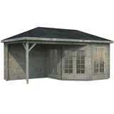 Palmako Pavillon »Melanie«, rechteckig, BxHxT: 557 x 307 x 557 cm grau