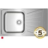 Edelstahlspüle Teka Starbright 50 E-XP 1B 1D für 50cm Unterschrank