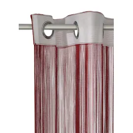 WECKBRODT Fadenvorhang WECKBRODT "Leon" Gr. 3, rot (bordeaux), B:148cm H:160cm, Polyester, Gardinen, Fadengardine, Insektenschutz, transparent, kürzbar, Store