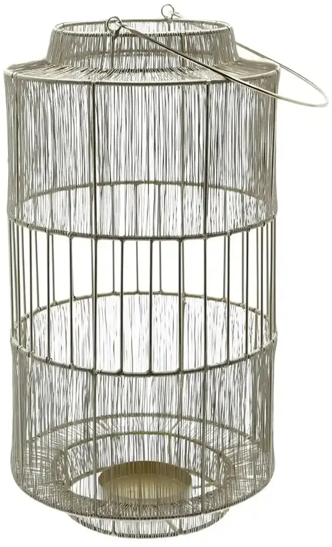 Laterne   , gold , Stahl , Maße (cm): H: 40  Ø: 22