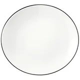 SELTMANN WEIDEN Frühstücksteller oval 21 cm schwarz