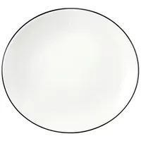 SELTMANN WEIDEN Frühstücksteller oval 21 cm schwarz