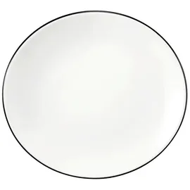 SELTMANN WEIDEN Frühstücksteller oval 21 cm schwarz