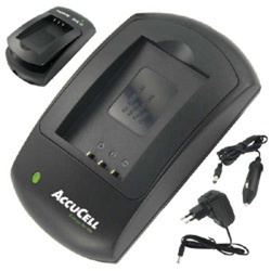 AccuCell Ladegerät passend für Pentax D-LI8, Optio A-W Serie