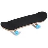SURFOU Miniskateboard Finger-Skateboard, 96 x 28mm Miniskateboard Fingerboard, 5 Schichten Ahornholzmaterial blau|schwarz