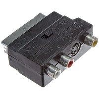 goobay Scart Adapter 3x Cinch und S-VHS