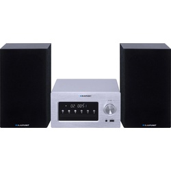 Blaupunkt Micro system  MS70BT, Bluetooth-CD-MP3-USB-AUX (Bluetooth), Stereoanlage, Grau, Schwarz