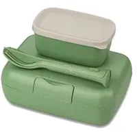 Koziol Lunchbox Set rechteckig grün 3-teilig