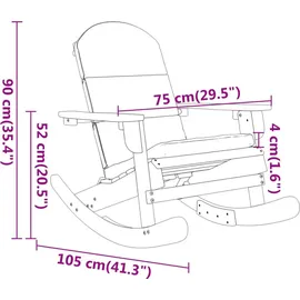 vidaXL 3-tlg. Garten-Lounge-Set Akazie braun
