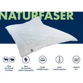 tb bettwaren Steppbett Irisette Merino/Yakhaar - 155x220 cm