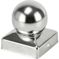 Vormann Pfostenkappe Vormann Pfostenkappen 71 x 71 mm silberfarben