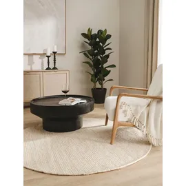 benuta pure Wollteppich Rocco ø 100 cm rund - Naturfaserteppich aus Wolle,