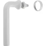Schüco Design-Fenstergriff L-Form RAL 9010 (Reinweiß)