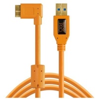 Tether Tools TetherPro SuperSpeed USB 3.0 an USB 3.0 Micro-B - 4,6 Meter, rechtsgewinkelter Stecker orange