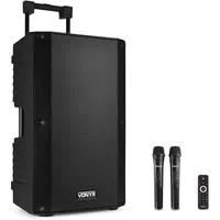 Vonyx VSA700 (8 h, Netzbetrieb, Akkubetrieb), Bluetooth Lautsprecher, Schwarz