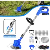 Dayplus - Akku Rasenmäher 21V Mäher Akku Rasenmäher Elektro Rasenmäher 10000r/min + 2x 1500mAh