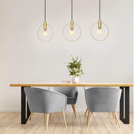 EGLO Manizales 3-flg. E27 5 cm minimalistisch messing